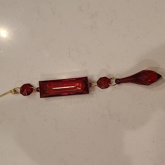 Ruby Red Prism Ornament - Picture 2 of 4